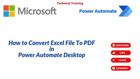 How To Convert Excel To PDF In Power Automate Desktop YouTube