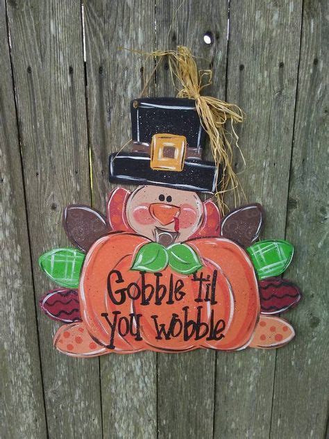 Thanksgiving Door Hanger Turkey Door Hanger Wood Door Hanger Fall