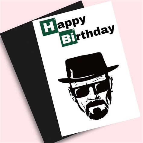 Breaking Bad Birthday Card Funny Greeting Card Birthday Card Funny