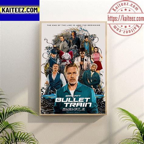 Bullet Train Tangerine Poster Canvas - Kaiteez