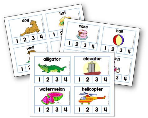 Printable Syllable Cards