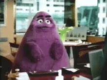 Grimace Mcdonalds GIF - Grimace Mcdonalds Funny Meme - Discover & Share GIFs