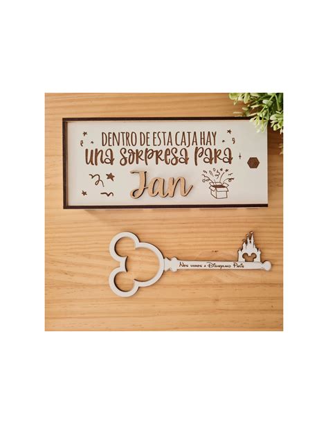 Comprar Llave Disney Personalizada De Madera