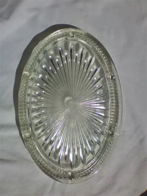 BEAU DESSOUS DE Plat Ancien Verlys En Verre Moule Presse Art Deco Motif