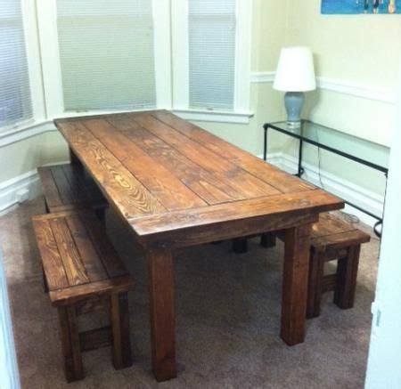 Rustic Farm Table Benches Plans At Home Decor Tips