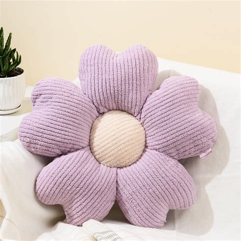 Sioloc Flower Pillow Flower Shaped Pillow Flower Floor Pillow Seat Cushion Cute