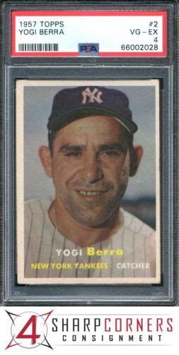 1957 TOPPS 2 YOGI BERRA YANKEES HOF PSA 4 EBay