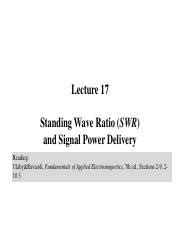 Understanding Standing Wave Ratio Swr And Signal Power Course Hero