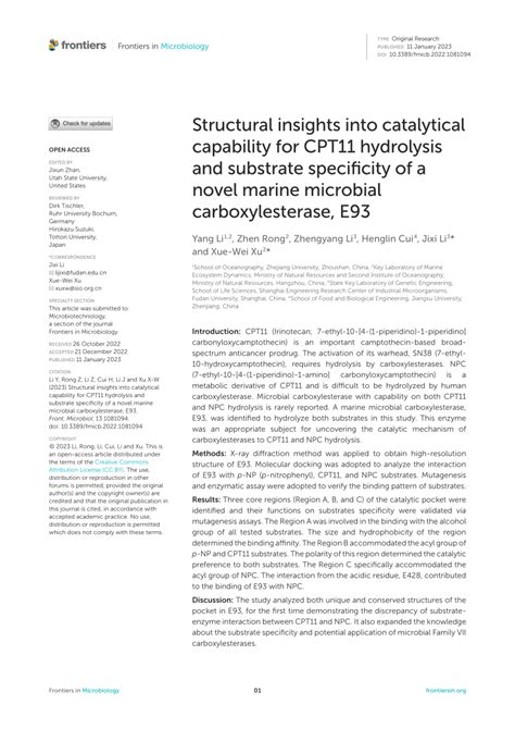 Pdf Structural Insights Into Catalytical Capability For Cpt