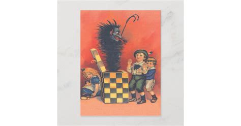 Krampus Jack-In-A-Box Postcard | Zazzle