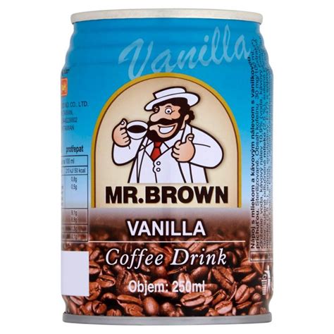 KING CAR Mr Brown Iced Coffee Vanilla Flavor 240ml Is Not Halal