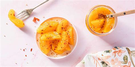 Spicy Pickled Peaches | Plant-Based Recipes