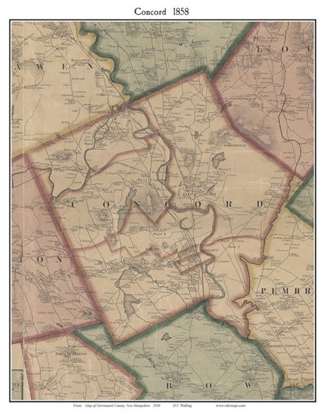 Old maps of Concord, NH