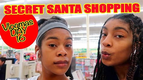 Secret Santa Shopping Vlogmas Vlogmas Youtube