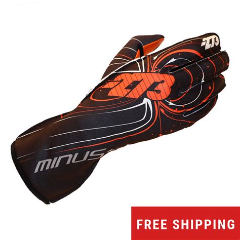 273 Zero Karting Glove Orange Franklin Kart