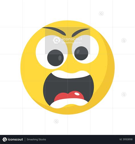 Screaming Emoji Emoji Animated Icon download in JSON, LOTTIE or MP4 format