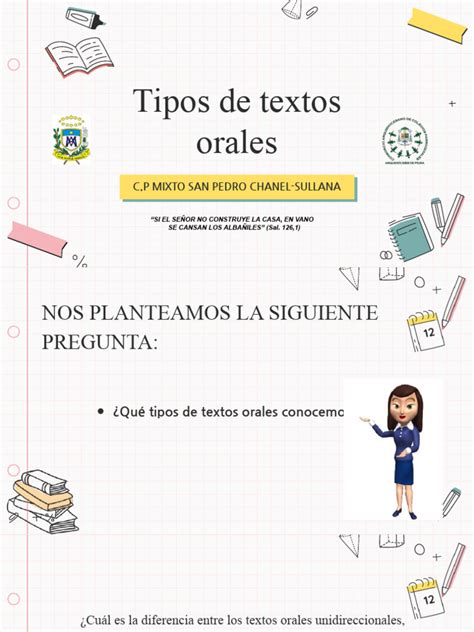 Tipos De Textos Orales Y Planificación Descargar Gratis Pdf