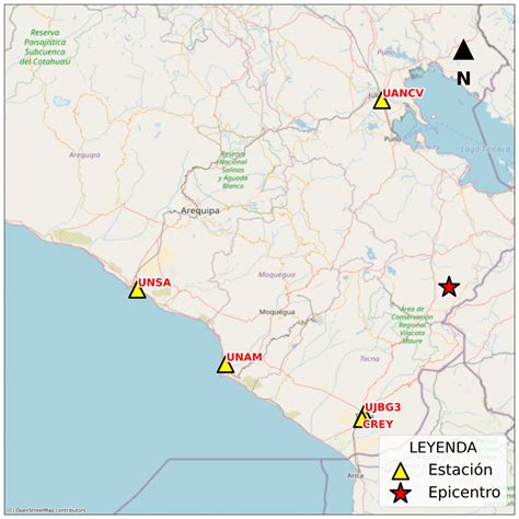 Acelerogramas Del Sismo De Capaso El Collao Puno Del 28 De Octubre