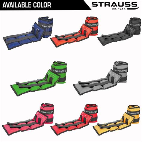 Neoprene Rectangular Strauss Ankle Weight Kg Each Pair Im