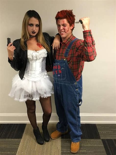 Diy Chucky And Tiffany Halloween Costume Halloween Outfits Chucky Halloween Costume Scary