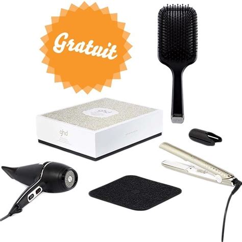 Coffret Deluxe Arctic Gold Lisseur et Sèche Cheveux ghd Peyrouse Hair