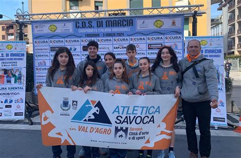 Atletica Savoca Sugli Scudi Con I Suoi Marciatori Ai Campionati Italiani