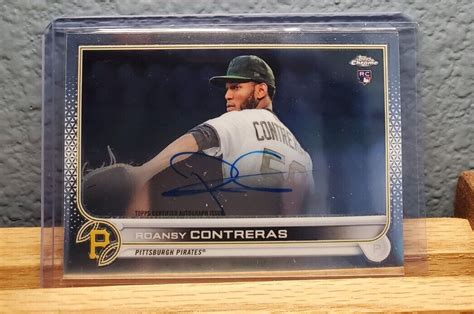 Topps Chrome Rookie Autographs Ra Rco Roansy Contreras Au Rc