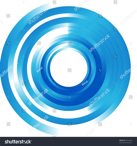 Vector Abstract Circle Blue Curve Stock Vector Royalty Free 93923026