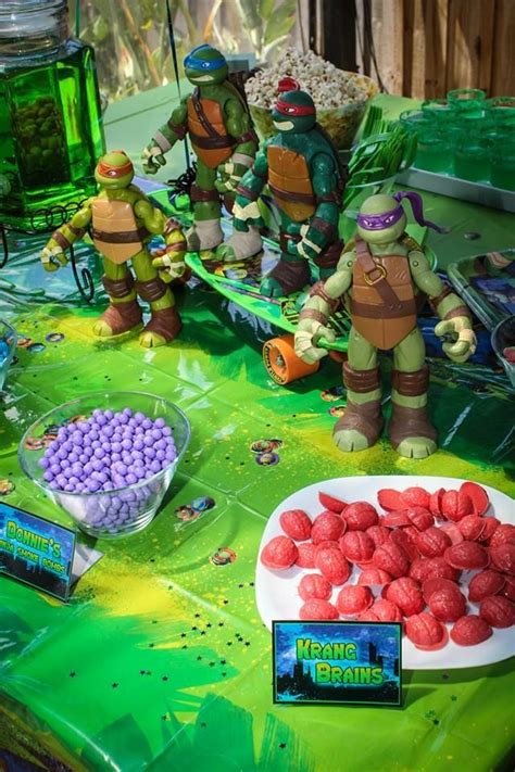 Ninja Turtles Birthday Party Tmnt Party Ninja Turtle Party Bear