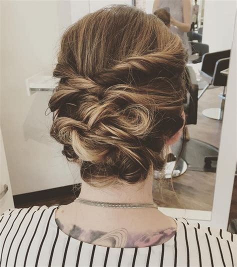 27 Trendy Updos For Medium Length Hair Pop Haircuts