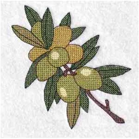 Cross Stitch Olive Branch Embroidery Design Annthegran