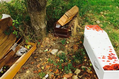 Aveyron plusieurs cercueils retrouvés au bord d une route