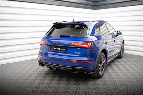 Rear Splitter With Vertical Bars Audi Q5 S Line SUV Mk2 Facelift