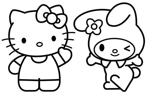 33+ My Melody And Kuromi Coloring Pages - JoabimYongyan