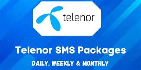 Telenor Daily Weekly Monthly Sms Packages