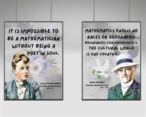 Famous Mathematicians Posters Set Of 8 Printable Math Etsy