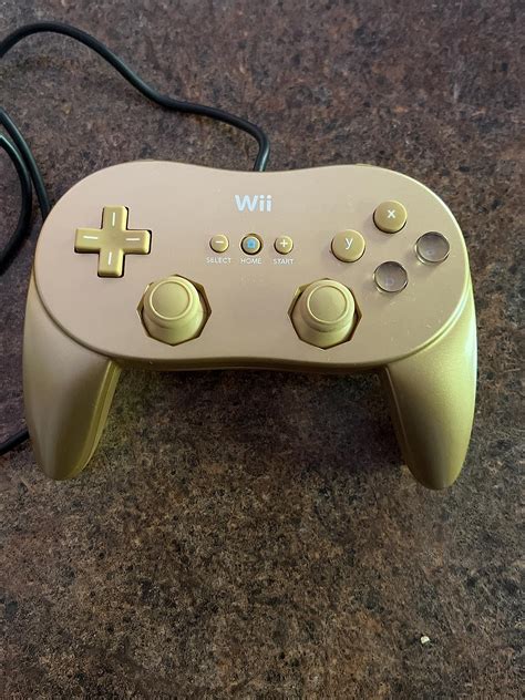 Wii Classic Controller Pro Gold Video Games