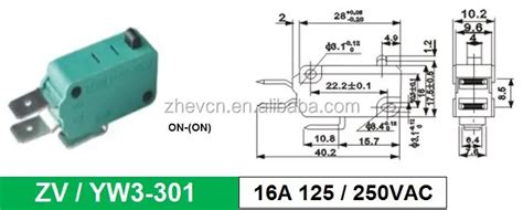 Kw7-0 Micro Switch With Full Black 16a 4.8mm X 0.8mm - Buy Micro Switch ...