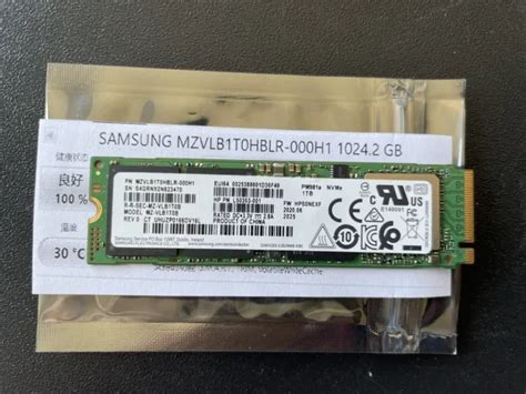 SAMSUNG PM981A MZ VLB1T0B 1Tb M 2 2280 Nvme Pcie Gen3 X4 Ssd