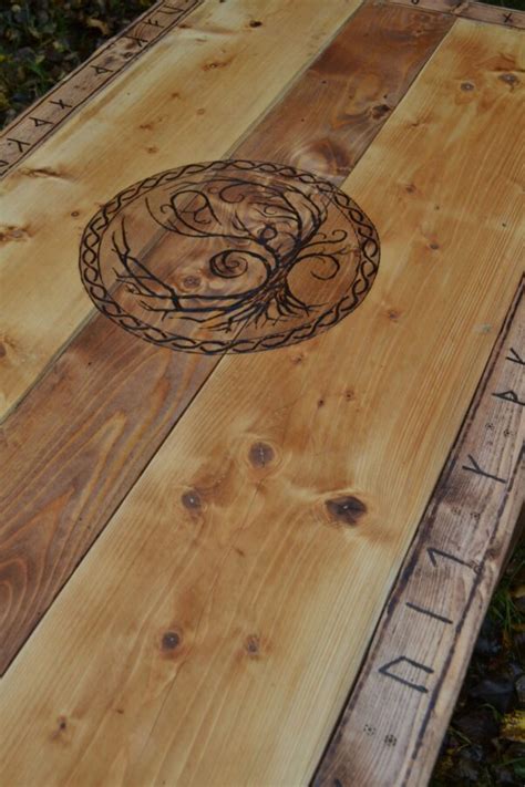 Decorated Viking Table Vikingmarket