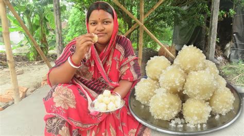 চালের গুঁড়ো দিয়ে রসে ভরা দানাদার মিষ্টি হয়না দেখলে বিশ্বাস করবে না