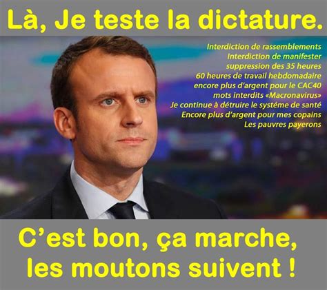 Macron Teste La Dictature En Humour Politique Bonne Soir E