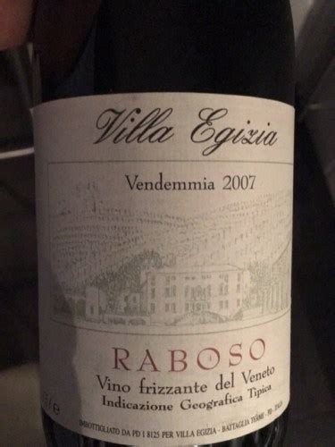 Villa Egizia Raboso Vivino Australia