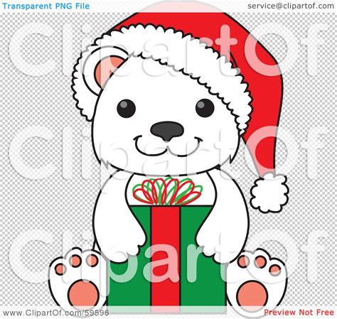 Royalty Free Rf Clipart Illustration Of A Christmas Polar Bear Cub