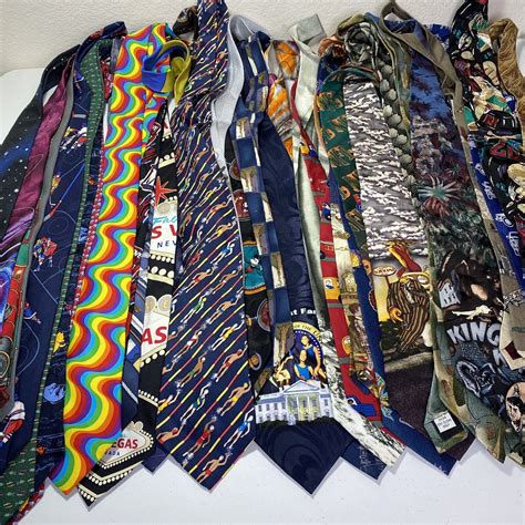 Mens Neck Tie Collection Bulk Lot Of 100 Novelty Ralph Marlin Garcia