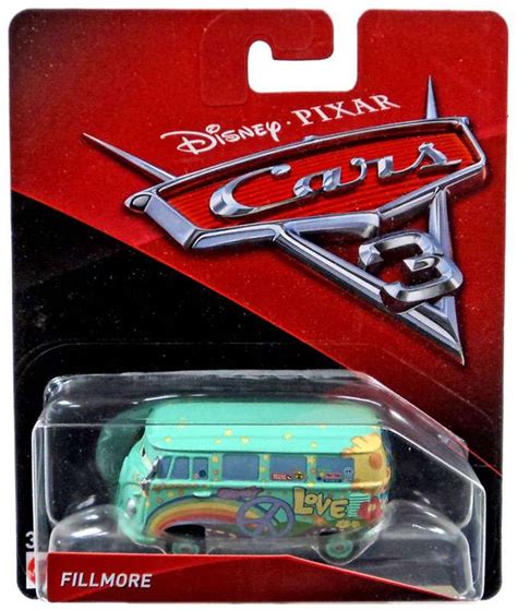 Disney Cars Cars 3 Fillmore 155 Diecast Car Mattel Toys - ToyWiz