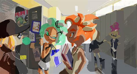 Splatoon 3 School Hallway By Yusaku Ishige On Deviantart