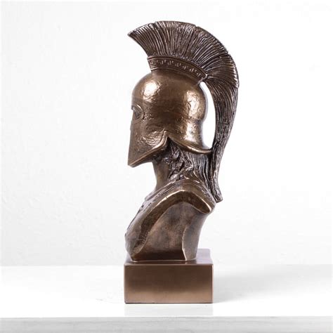 Spartan Warrior Statue (Greek Military Bronze Sculpture) Greek Roman ...