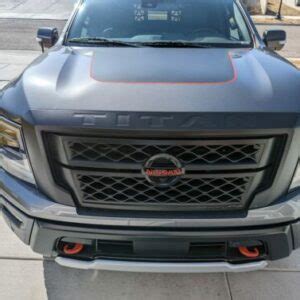 Fits 2020 2022 Nissan Titan Pro 4x SV Hood Graphic With Pinstripes