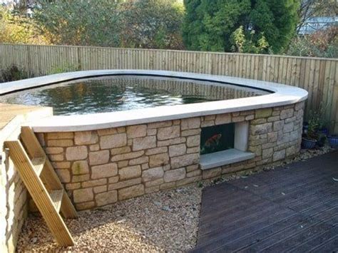 20 Most Clever Above Ground Koi Pond With Window Ideas Koi Pond